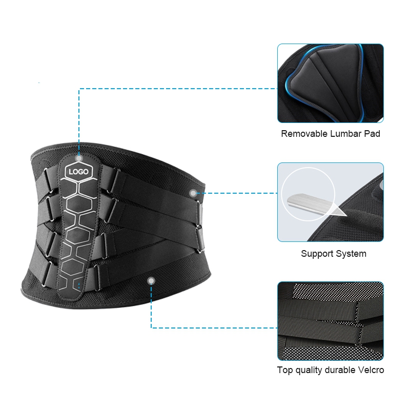 Cinturón de soporte lumbar de diseño ergonómico