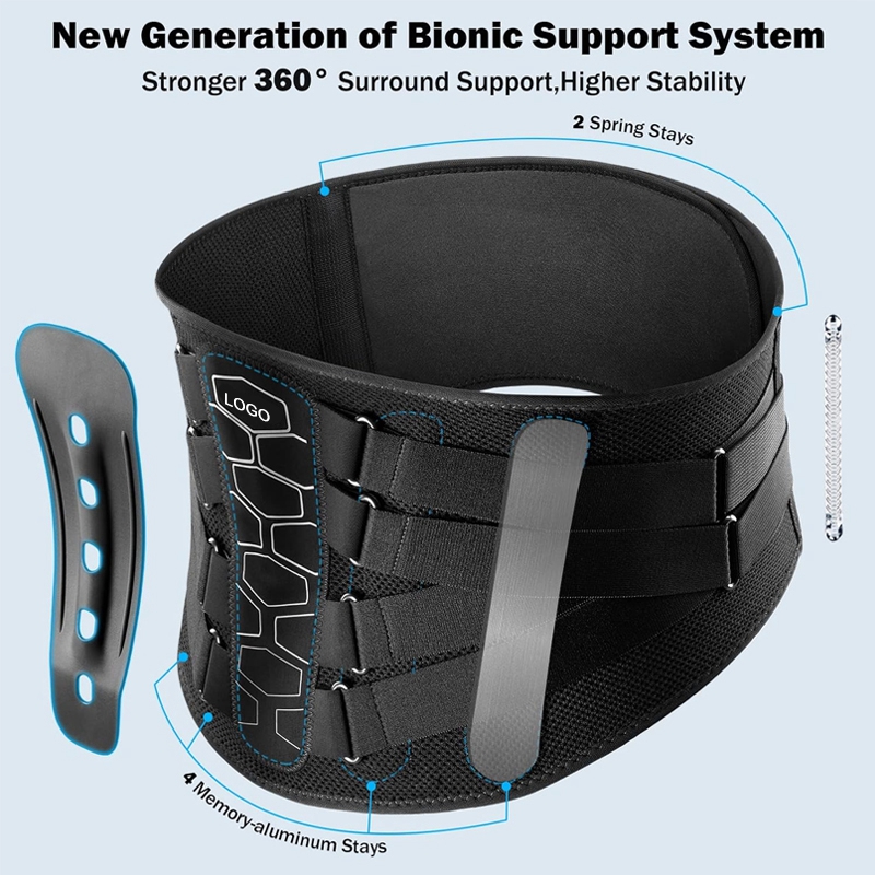 Cinturón de soporte lumbar de diseño ergonómico