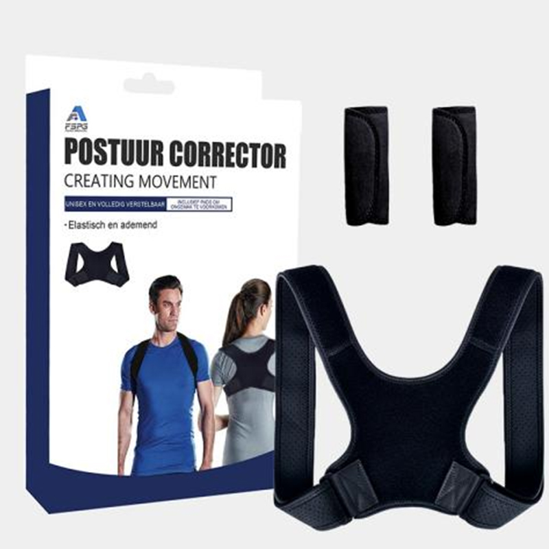 Corrector de postura de soporte de la parte superior de la espalda para la clavícula del cuello de los hombros