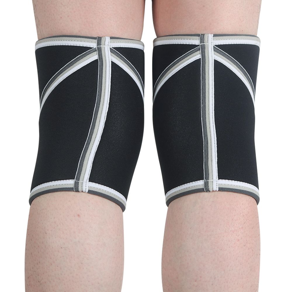 Brace de manga de rodilla de neopreno de 7 mm para correr pesas de levantamiento de pesas
