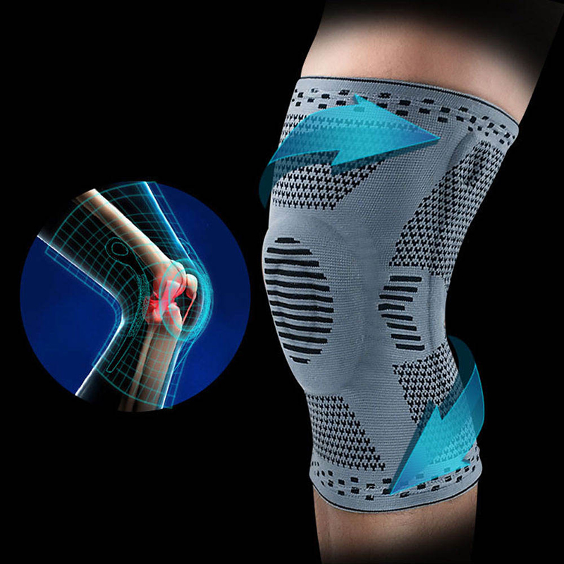 Estrata de rodilla con estabilizadores laterales Pad de silicona