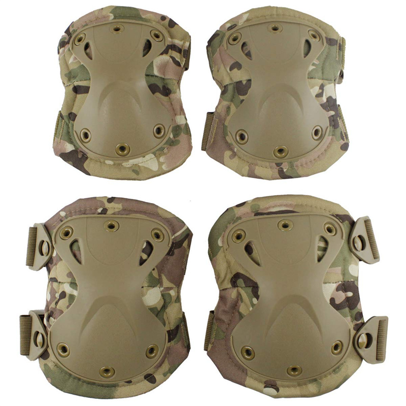 Almohadillas de protección de rodilla de combate táctico