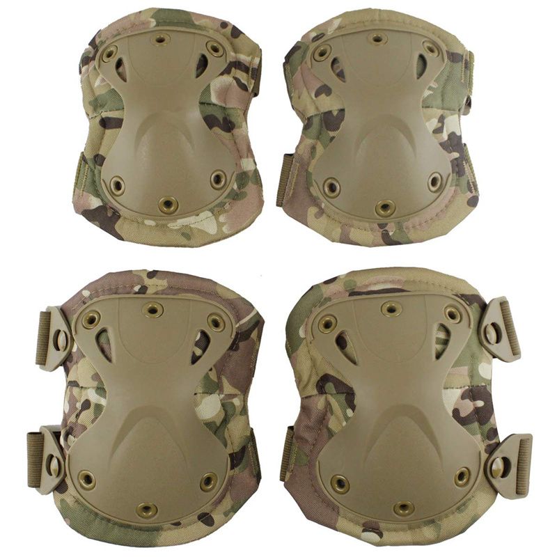Almohadillas de protección de rodilla de combate táctico