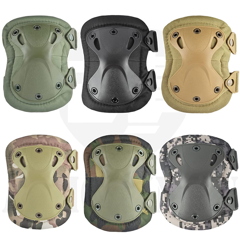 Almohadillas de protección de rodilla de combate táctico