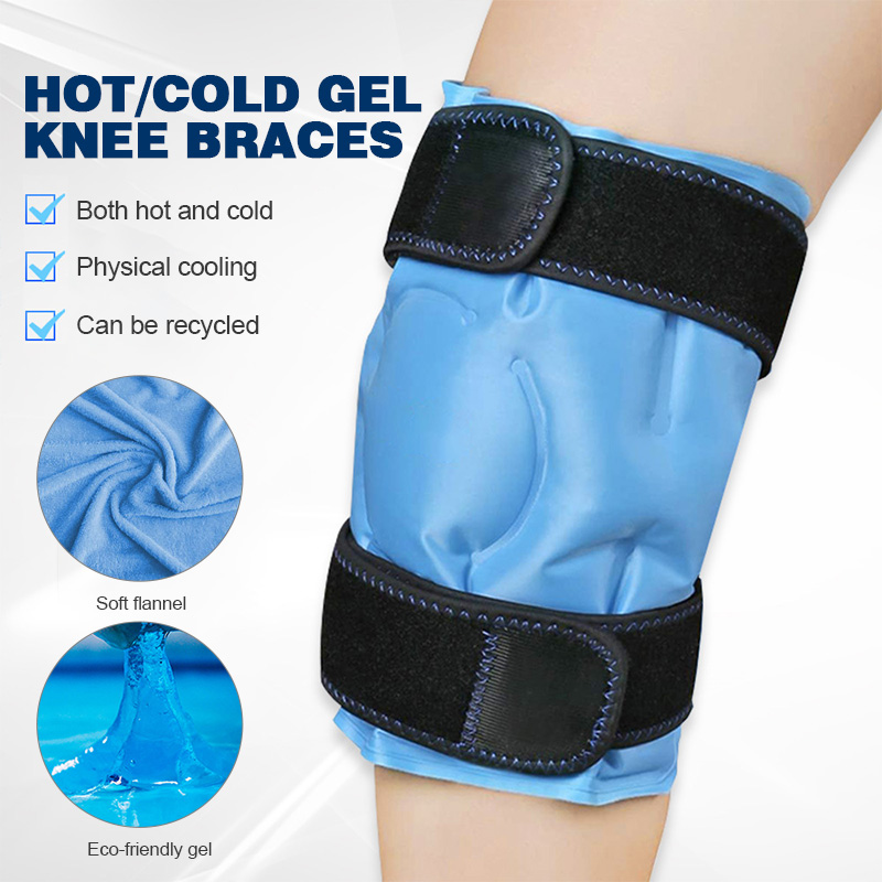 Envolturas de gel de hielo de rodilla para terapia caliente y fría