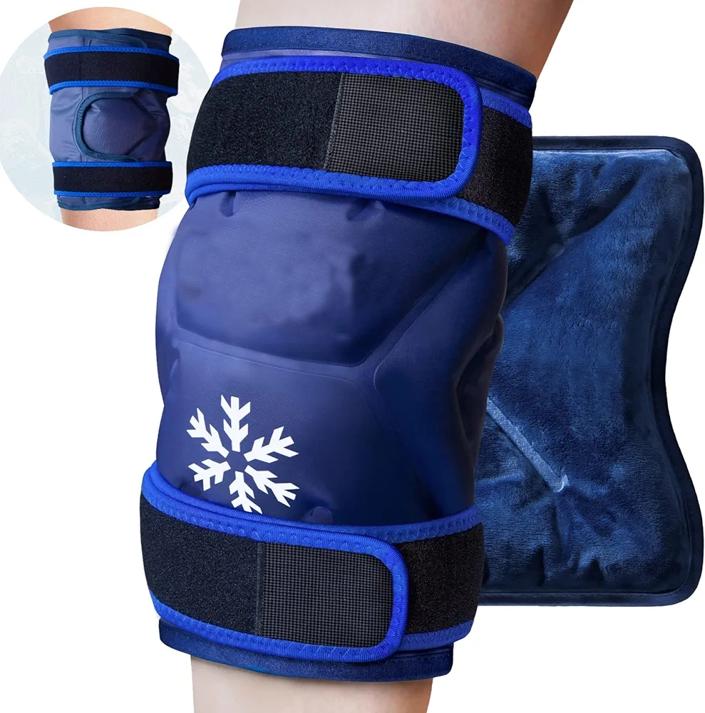 Envolturas de gel de hielo de rodilla para terapia caliente y fría