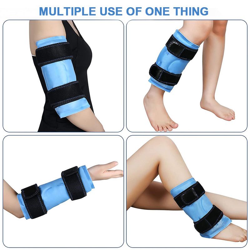 Envolturas de gel de hielo de rodilla para terapia caliente y fría