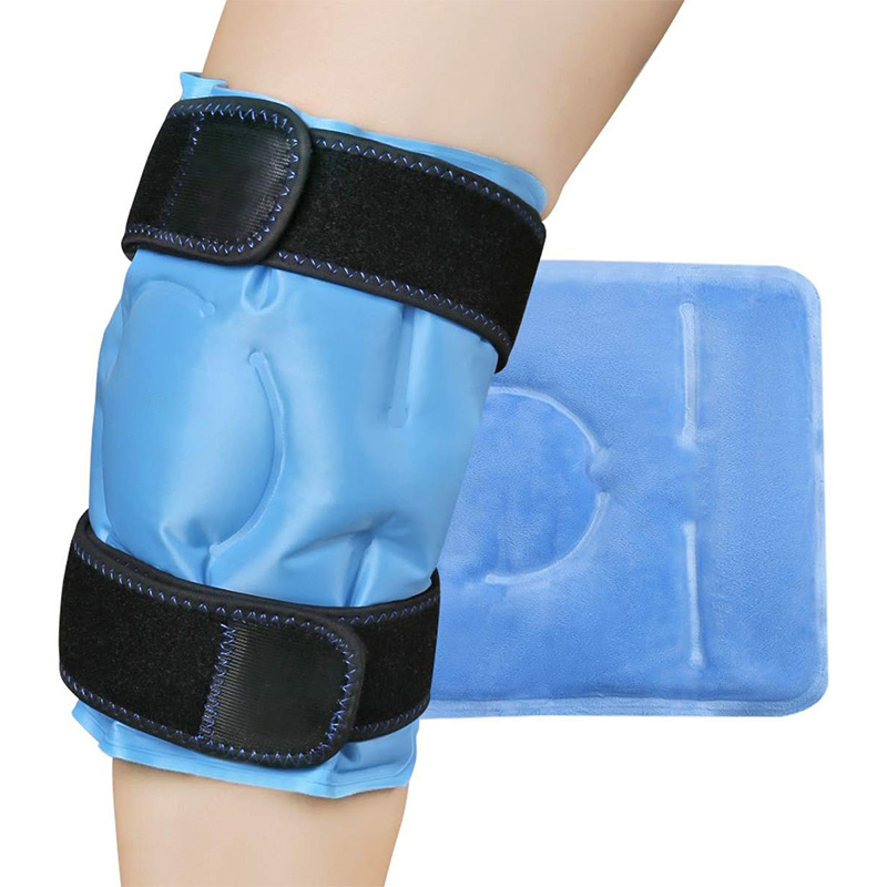 Envolturas de gel de hielo de rodilla para terapia caliente y fría