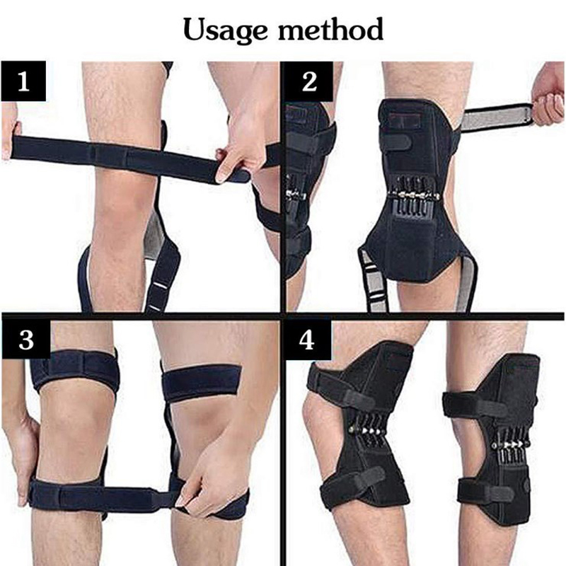Potente refuerzo de protección de rodilla de rebote para el dolor en las articulaciones