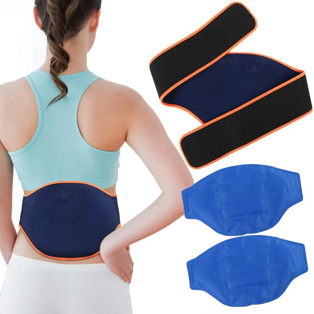 Cinturón de cintura con gel de terapia fría caliente
